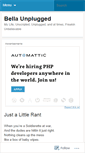 Mobile Screenshot of bellaunplugged.wordpress.com