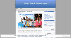 Desktop Screenshot of liberaldoomsayer.wordpress.com