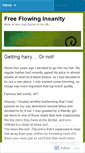 Mobile Screenshot of freeflowinginsanity.wordpress.com