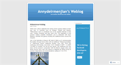 Desktop Screenshot of annydeirmenjian.wordpress.com