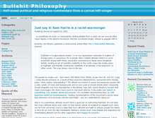 Tablet Screenshot of bullshitphilosophy.wordpress.com