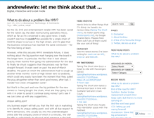 Tablet Screenshot of andrewlewin.wordpress.com