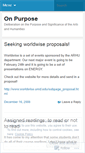 Mobile Screenshot of onpurposeumd.wordpress.com