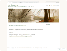 Tablet Screenshot of onpurposeumd.wordpress.com