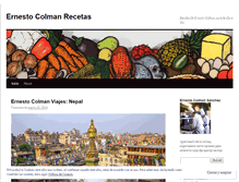 Tablet Screenshot of ernestocolmanrecetas.wordpress.com