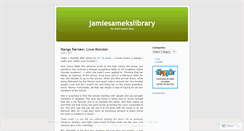 Desktop Screenshot of jamiesamekslibrary.wordpress.com