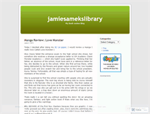 Tablet Screenshot of jamiesamekslibrary.wordpress.com