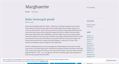 Desktop Screenshot of marghuerite.wordpress.com