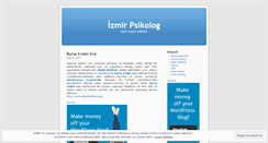 Desktop Screenshot of izmirpsikolog.wordpress.com