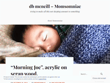 Tablet Screenshot of momsomniac.wordpress.com