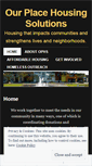 Mobile Screenshot of ourplacehousingsolutions.wordpress.com