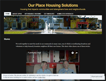 Tablet Screenshot of ourplacehousingsolutions.wordpress.com