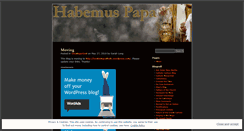 Desktop Screenshot of habemuspapa.wordpress.com