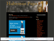 Tablet Screenshot of habemuspapa.wordpress.com