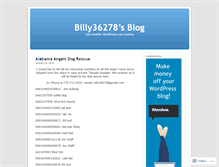 Tablet Screenshot of billy36278.wordpress.com