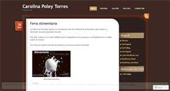 Desktop Screenshot of carolinapoley.wordpress.com