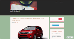 Desktop Screenshot of callmecarol.wordpress.com