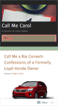 Mobile Screenshot of callmecarol.wordpress.com