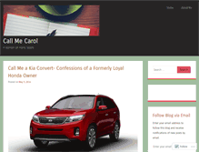 Tablet Screenshot of callmecarol.wordpress.com