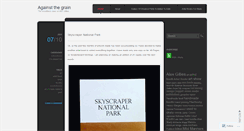 Desktop Screenshot of againstthewoodgrain.wordpress.com