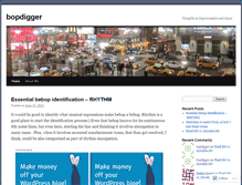 Tablet Screenshot of bopdigger.wordpress.com