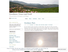 Tablet Screenshot of goodnessgraceandgrub.wordpress.com
