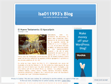 Tablet Screenshot of isa011993.wordpress.com