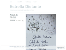 Tablet Screenshot of estrelladistante.wordpress.com