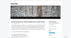 Desktop Screenshot of antryump.wordpress.com