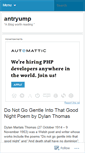 Mobile Screenshot of antryump.wordpress.com