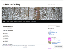 Tablet Screenshot of lookohclass.wordpress.com
