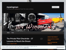 Tablet Screenshot of mywingman.wordpress.com