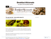 Tablet Screenshot of breakfastaficionado.wordpress.com