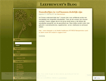 Tablet Screenshot of leefbewust.wordpress.com