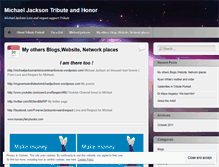 Tablet Screenshot of michaeljacksontributeandhonor.wordpress.com