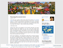 Tablet Screenshot of hippieprofessor.wordpress.com