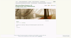 Desktop Screenshot of mhsapliterature.wordpress.com