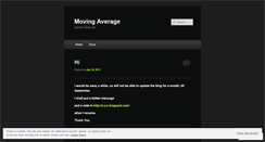 Desktop Screenshot of movingaverage.wordpress.com