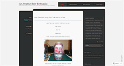 Desktop Screenshot of amateurbeerenthusiast.wordpress.com