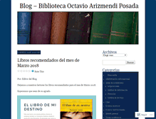 Tablet Screenshot of bibliosabana.wordpress.com