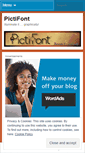 Mobile Screenshot of pictifont.wordpress.com
