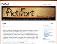 Tablet Screenshot of pictifont.wordpress.com