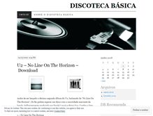 Tablet Screenshot of discotecabasica.wordpress.com