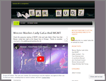 Tablet Screenshot of earbudz.wordpress.com