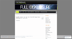Desktop Screenshot of fulldisklosure.wordpress.com