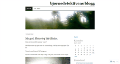 Desktop Screenshot of bjornedetektiven.wordpress.com