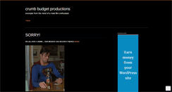 Desktop Screenshot of crumbbudgetproductions.wordpress.com