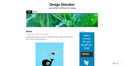 Desktop Screenshot of designdirection.wordpress.com