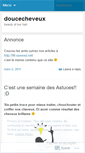 Mobile Screenshot of doucecheveux.wordpress.com