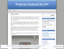 Tablet Screenshot of kindamyfacebookbutnot.wordpress.com